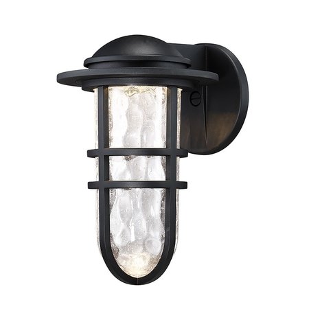 DWELED Steampunk 13in LED Indoor and Outdoor Wall Light 3000K in Black WS-W245